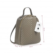 Rucsac dama din piele naturala DiAmanti Tommaso Taupe